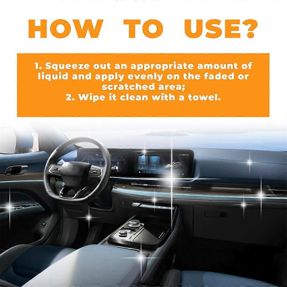Car Decoration Repair Agent Interior Renovation Cleaning Decontamination Care Polishing Multi-Purpose Cleaning Agent,2pcs