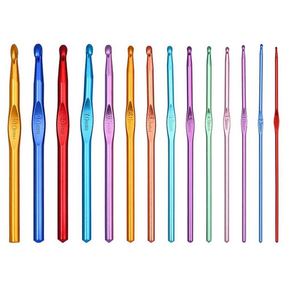 3 шт./набор алюминиевых крючков для вязания случайные цвета спицы для вязания металлические спицы подарок маме