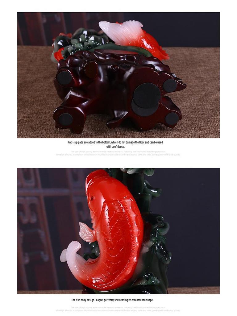 Ежегодное Изобилие Украшение Кои: Благоприятный домашний декор в китайском стиле для гостиной