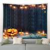 Страшный Хэллоуин Гобелен Тыквенный Фонарь Декор Стены Комнаты Фонарь Ткань Замок Ночная Сцена Подвесной Дом