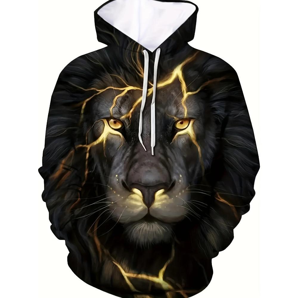 Винтажное мужское худи Tiger с 3D-принтом, модные топы с графикой животных, мужские футболки оверсайз в стиле стритвир с длинным рукавом