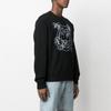 KENZO Letter Logo Sweatshirts Men's Black Crew Neck Thickened Heavyweight FB55SW0184MO-99