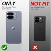 Чехол для телефона Google Pixel 10 Pro Fold с держателем для карт [Блокировка RFID], Защита камеры, Защита шарнира, Скрытая подставка, Защитное стекло экрана - Черный