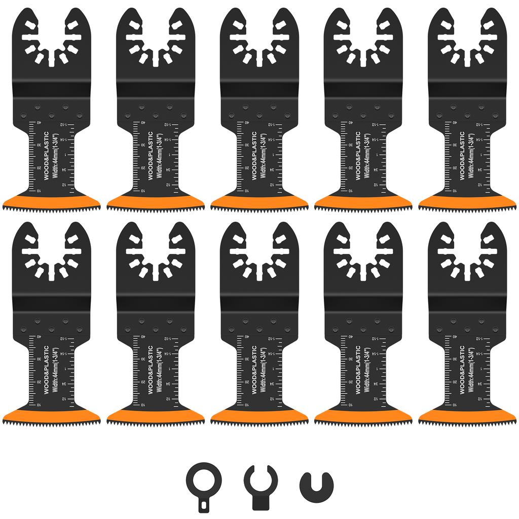 10/50Pcs Oscillating Saw Blades High Carbon Steel 44MM Arc Edge Multitool Blades Sharp Wear Resistant Oscillating Blades