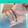 Elegant Geometric Iridium Bracelet Handcrafted Minimalist Style Fashion Jewelry