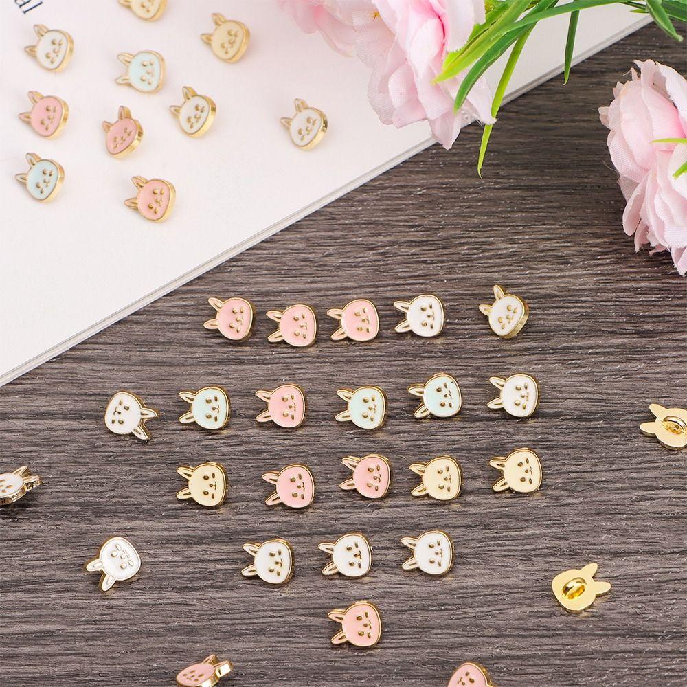 Sewing Accessories Ultra-small Buckle Doll Rabbit Buttons Doll Belt Buckles 1/6 Dolls Clothing