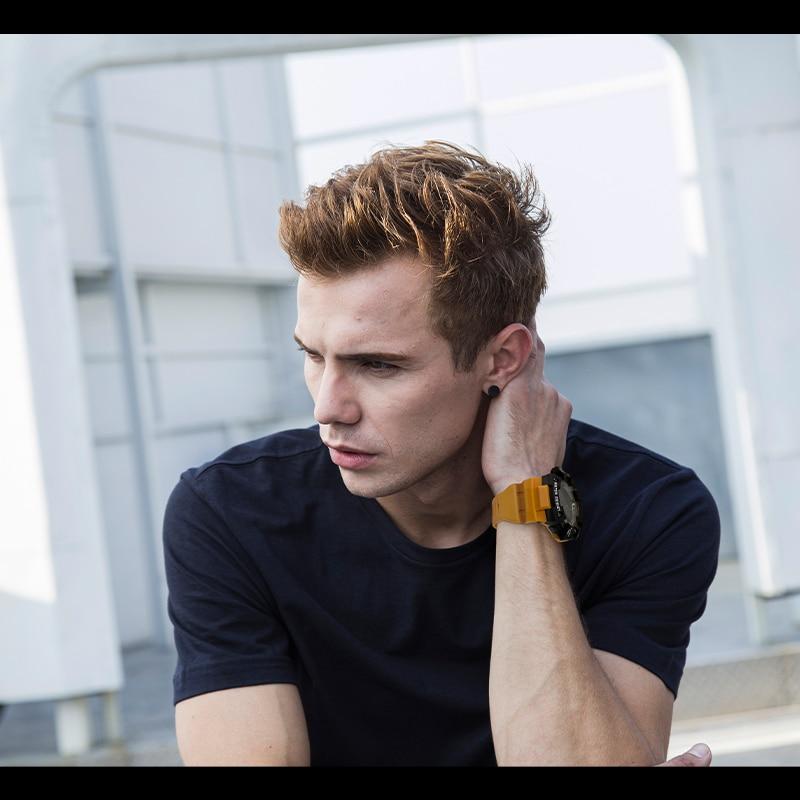 SMAEL Цифровые часы, военные наручные часы, светодиодный секундомер, будильник, мужские часы с большим циферблатом, 8050, модные спортивные часы, водонепроницаемые