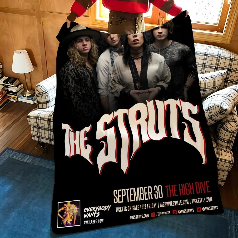 Музыкальный Т-образный плед с рисунком «S-Strokes Throw» Подходит для диванов, кроватей, офисов, путешествий, походных стульев