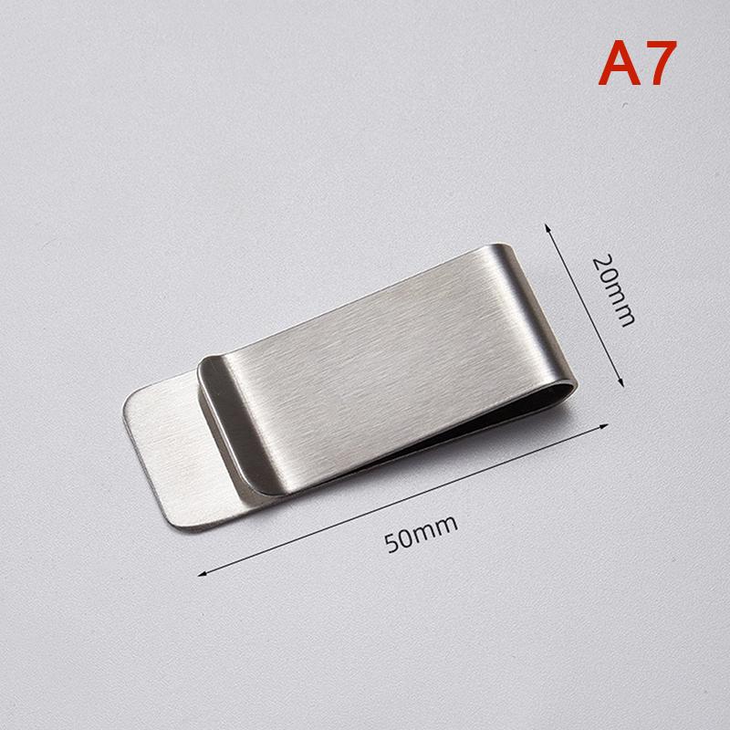 Высококачественный металлический зажим для денег из нержавеющей стали, простой серебряный зажим для денег, держатель для купюр для мужчин и женщин