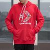 Converse Толстовки Мужские Красные С капюшоном Умеренные Обычные 10017833-A03