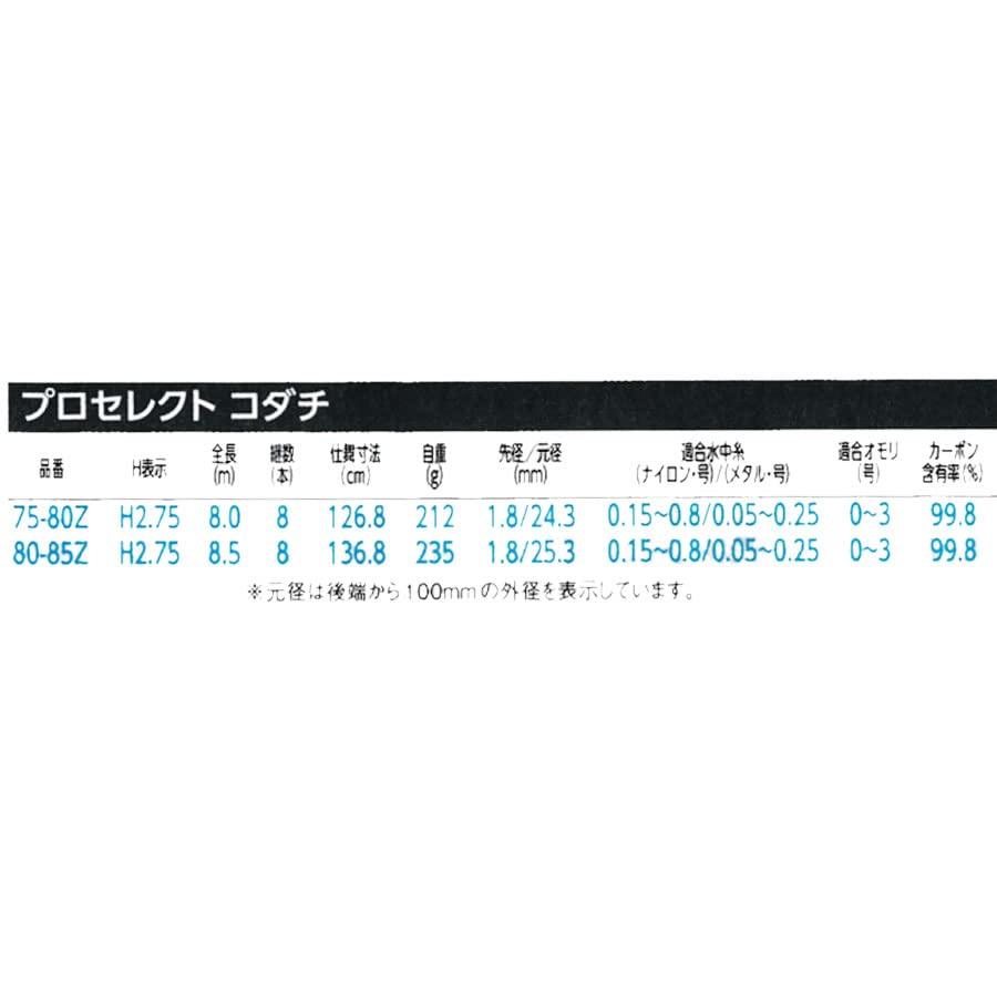 SHIMANO 23 Pro Select Kodachi 75-80Z