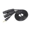 3.5mm Connector to Dual XLR Female Microphone Cable Connect Condenser Microphone Audio Line3.5XLR 1.5m