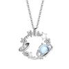 Серебряное ожерелье «Планета мечты» S925 - Изысканная цепочка на ключицу для женщин, стиль легкой роскоши, идеальный подарок на фестиваль Циси для девушки
