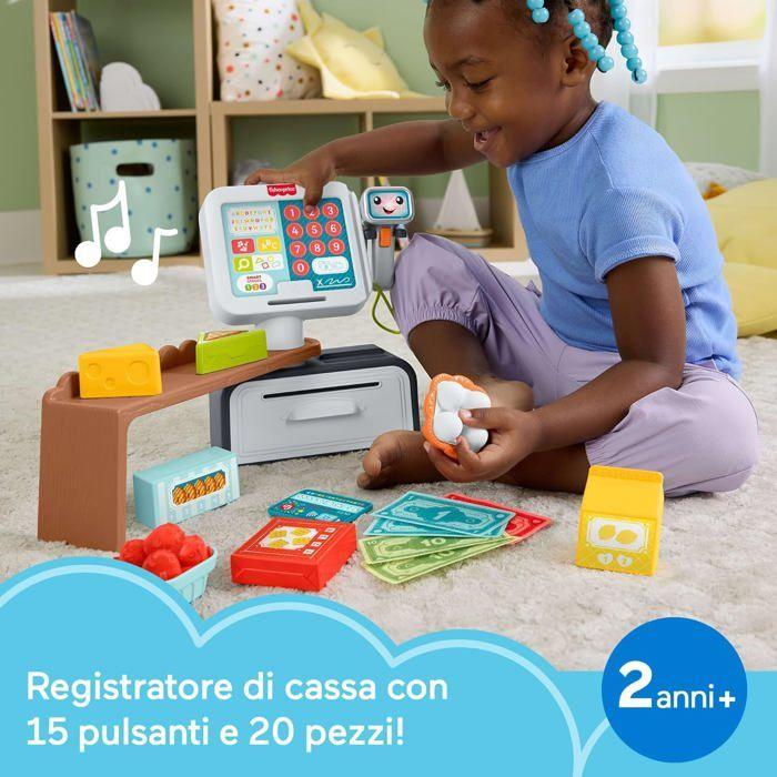 Caisse enregistreuse jouet - Fisher-Price - Plus de 150 chansons - 20 accessoires - Smart Stages - Multilingue