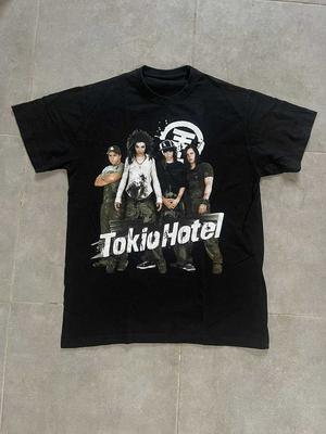 Новая Винтажная Tokio Hotel винтажный Подарок для фанатов Унисекс Все размеры DO1 Унисекс Футболка