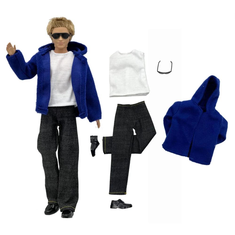 1 Set Ken Cloth Handmade Handsome Doll Accessories Casual Wear Suit for 30cm 12inch Ken Doll Suit Kids Gift