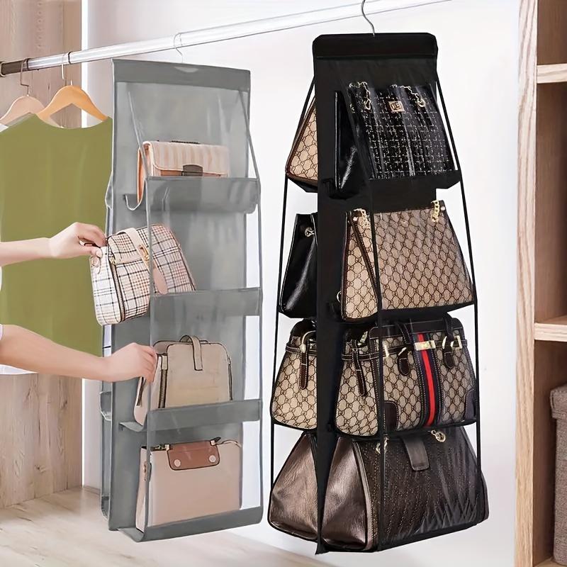 1PC 6/8 Pocket Hanging Handbag Storage Rack, Multifunctional Oxford Cloth Storage Rack Ideal Storage Artifact for All Bags