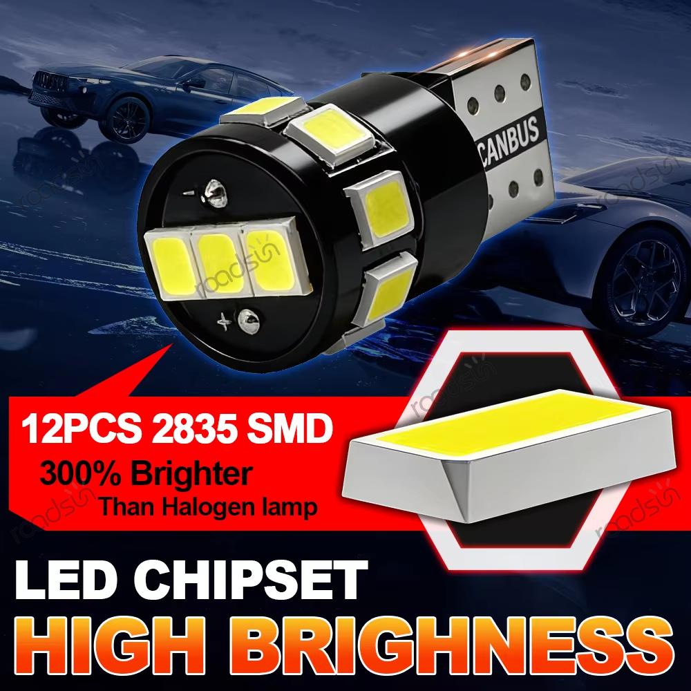 2X Small Light T10 W5W Canbus Clearance Light 6000K White Plug and Play For BMW X3 E83 2003 2004 2005 2006 2007 2008 2009 2010 Dome Lights 6