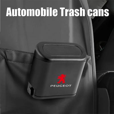 Car Trash Can Side Door Hanging Trash Bin ABS Storage Box For Peugeot 206 207 208 L306 307 308 508 106 107 108 2008 3008 5008 XB