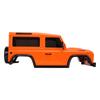 RC Car Body Shell with Connecting Rod 144mm Wheel Base RC Car Shell Spare Parts for 1 16 1 24 Climbing Car Orange