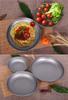 Boundless Voyage Titanium Round Plate, Unbreakable, Rust-Resistant, Lightweight, Pure Titanium, Dishwasher Safe, Perfect for Home, Outdoors, and