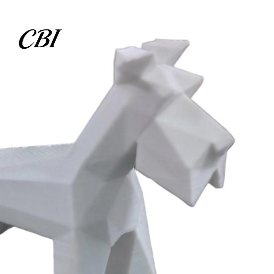 Декор для стола, геометрическая фигурка шнауцера в стиле low-poly, 3D-печатная фигурка собаки, белая мини-фигурка, украшение для домашнего офиса