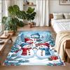 Christmas Printed Square Area Rug Soft Non Slip Floor Carpet For Bedroom Holiday Gift