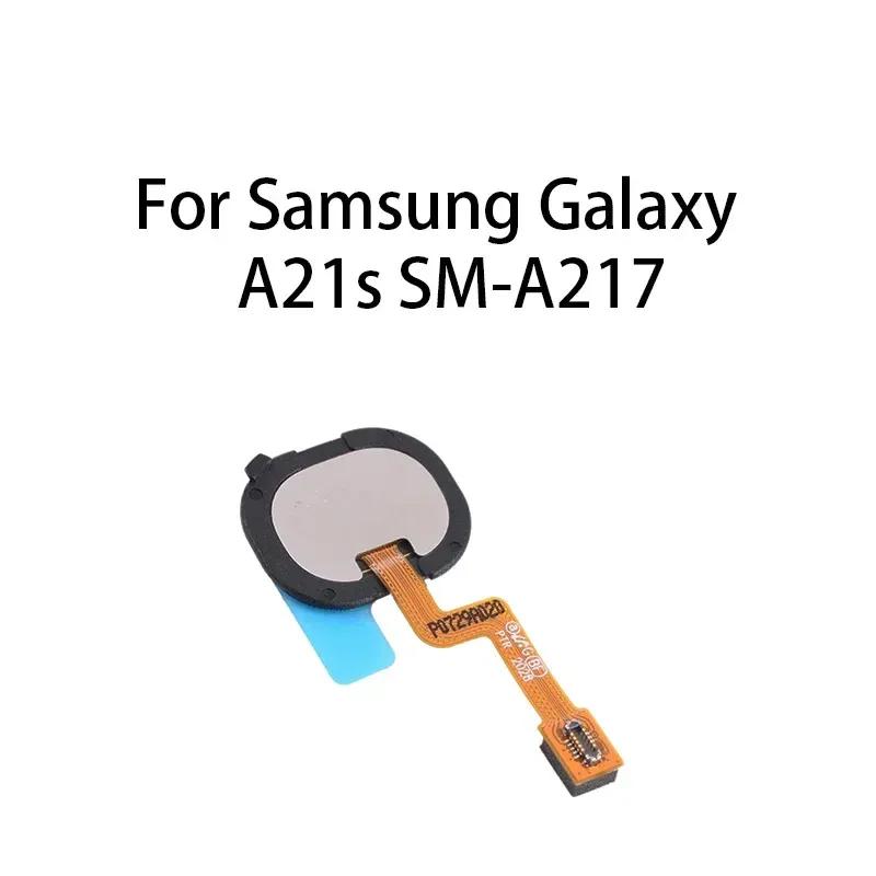 org Home Button Fingerprint Sensor Flex Cable For Samsung Galaxy A21s SM-A217