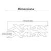 Аксессуары Мотоцикл 3D Эмблема Значок Наклейка Бак Колесо Подходит XMAX Наклейка X-MAX 250 300 XMAX250 XMAX300