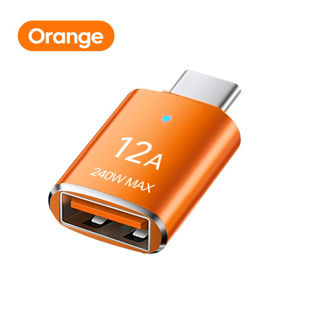 Преобразователь Type C male 12A на USB3.0 female, подходит для компьютеров от таких брендов, как Samsung, Xiaomi, Huawei и т. д.,