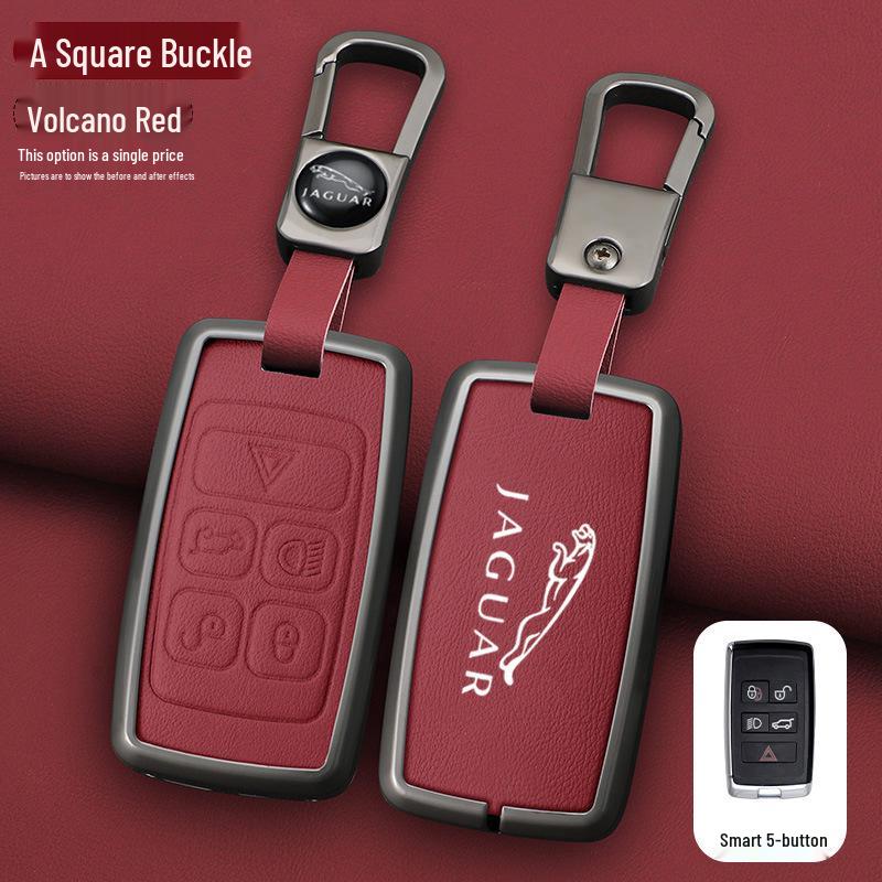 Чехол для ключа автомобиля Jaguar: Совместим с 23 XFL, XEL, F-Pace, E-Pace, XJL, F-Type - Стильный металлический корпус и застежка для мужчин.