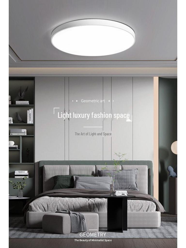 Умный светодиодный потолочный светильник для защиты глаз, спальня и гостиная, минималистичный дизайн Macaron