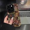 Масляная живопись Баицао шнурок подходит для чехла мобильного телефона Apple 16promax iphone13 силиконовый овчина 15 ретро нишевый