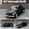 Ретро Классический 1967 Volkswagen Beetle 5-дюймовая Металлическая Машина Симуляция Литой & Игрушечный Транспорт RMZ city 1:36 моделей из сплава, подарки для детей