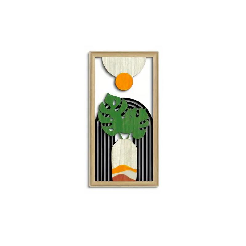 Дизайн 1 шт./3 шт. с вазами, настенное украшение для спальни, полая поделка в стиле фермерского дома, гостиная, искусственное дерево, бохо