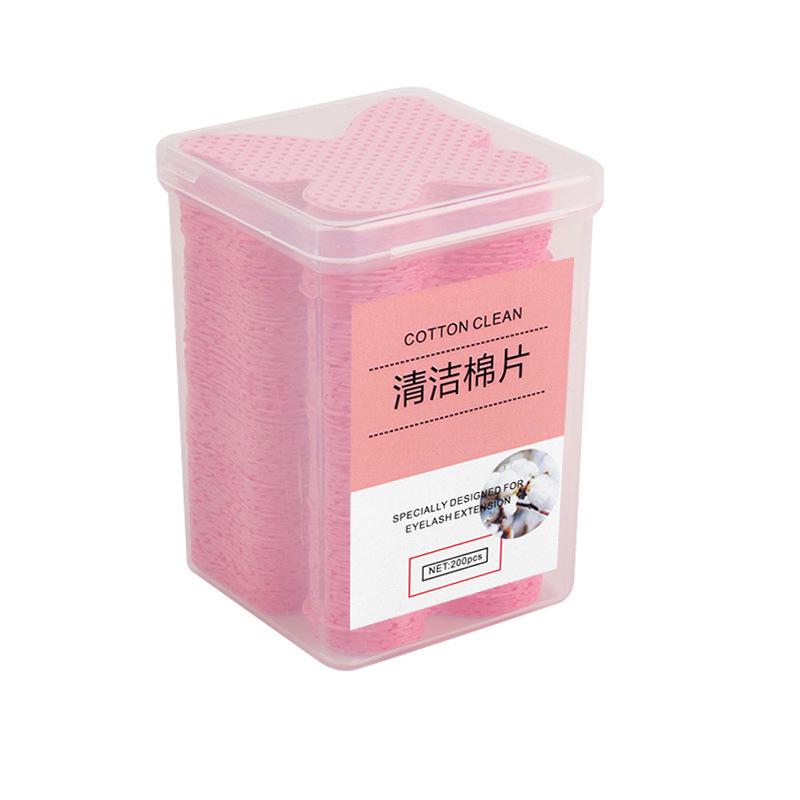 Клей для наращивания ресниц и салфетки для снятия лака - Хлопковые подушечки из нетканого материала