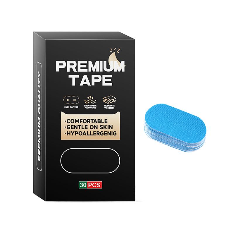 30 шт. наклеек против храпа в коробке Улучшение ротового дыхания Улучшитель качества сна Взрослый Снижение храпа Корректирующие пластыри для рта