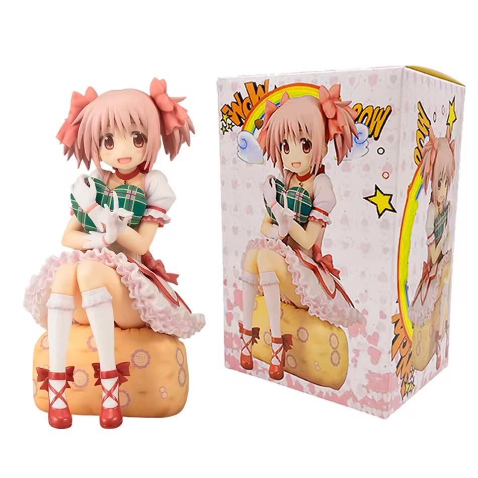14 см Puella Magi Madoka Magica Аниме Фигурка Мадока Фигурка Действия Волшебная Девочка Модель Декор Статуэтка Кукла Игрушки Рождество Новый Год Подарок
