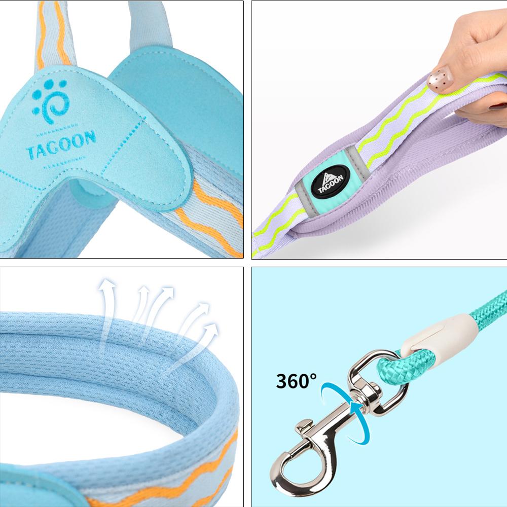Light Puppy Dog Saddle Harness and Leash Set for Small Medium Dogs Padded Pet Harnesses Shiba Inu Corgi Pug mascotas Accessories