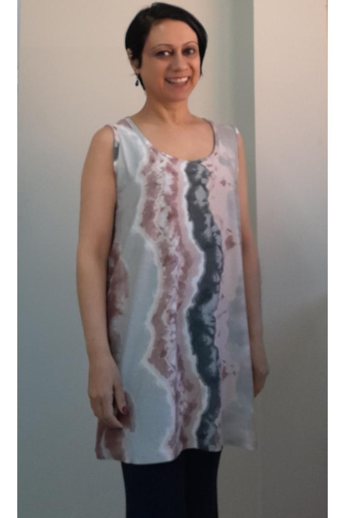 Women's Style Big Size T-Shirt Colorful Thick Strap Combed Cotton Viscose T-Shirt