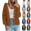 Women's Solid-color Fashionable Long-sleeved Top Cardigan