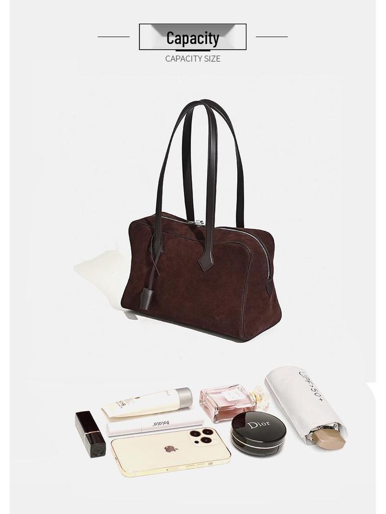 2025 Женская сумка-тоут из натуральной коровьей кожи - Сумка на плечо Victoria, сумка для боулинга