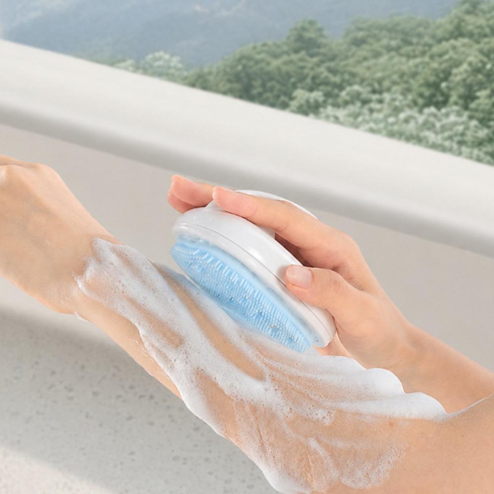 Long Handle Body Cleansing Brush Silicone Material Back Scrubber New Bath Brush For Bathroom