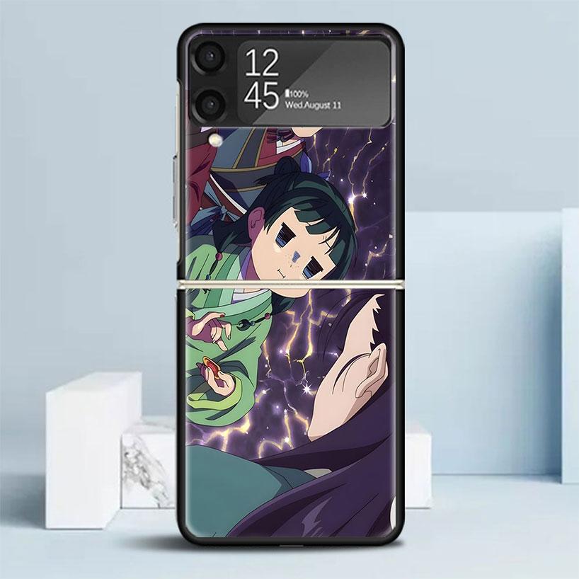 A-Apothecary D-Diaries Аниме Черная Обложка для Чехла Телефона Samsung Galaxy Z Flip 7 6 5 4 3 5G Flip7 Flip6 Flip5 Flip4 Flip3 Узор