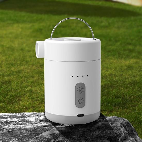 Outdoor Multi-function Air Pump with LED Light Portable USB Rechargeable Inflatables Swimming Ring Pool Float Air Mattress Bed Mini Electric Inflator