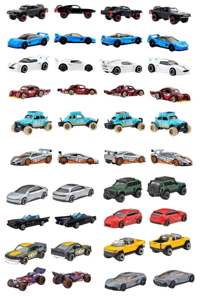 Hot Wheels Basic Car H Ассортимент в коробке из 36 мини-автомобилей возрастом от 3 лет и [Проданные автомобили] [3 шт.] 98HH-C4982