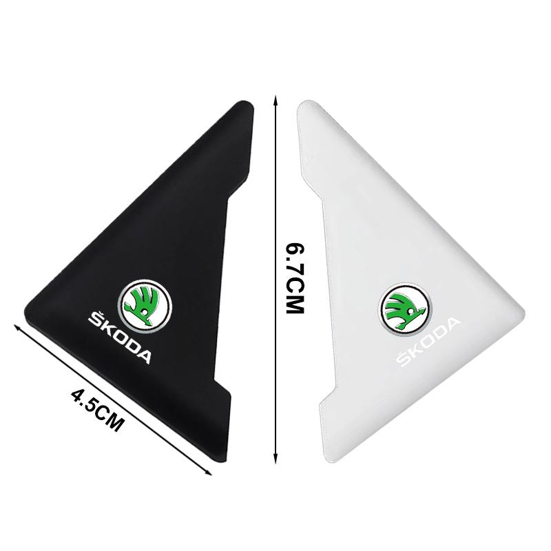 2 шт. Силиконовые защитные накладки на углы дверей автомобиля, предотвращающие столкновения, для Skoda Octavia Fabia A7 Kamiq Kapoq Kodiaq Rapid SCALA Superb Yeti Derivati