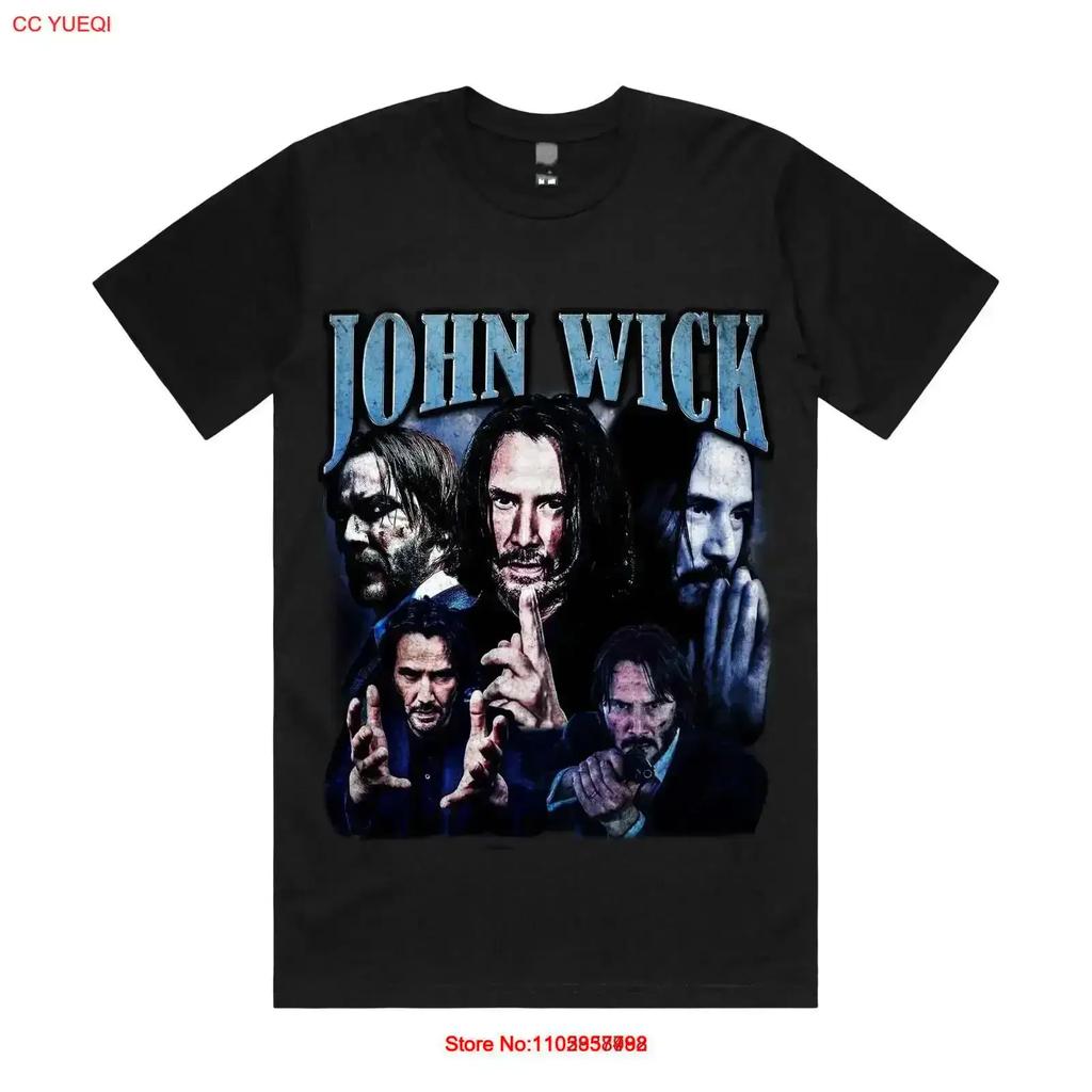 John Wick T Shirt Vintage Designer Clothes Versatile Top For Everyday Wear Slightly Graphic Soft Homme Casual