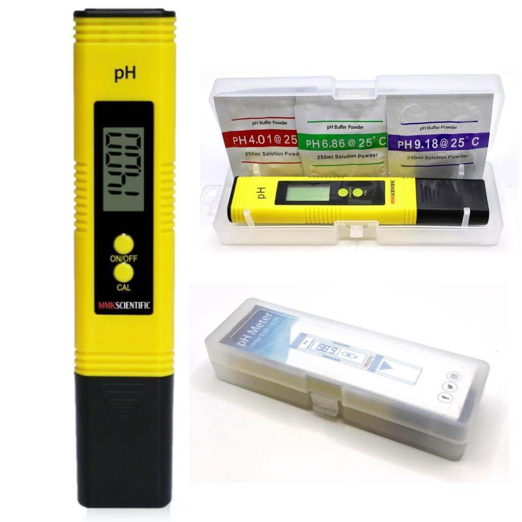 MMK SCIENTIFIC MK-02 Digital pH Meter, Universal Type, 3 Point Manual Calibration, Calibration Agent, Instruction Manual Included