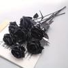 Silk Simulation Rose Bouquet Gothic Style Fake Rose Flower  Wedding Home Party Decor